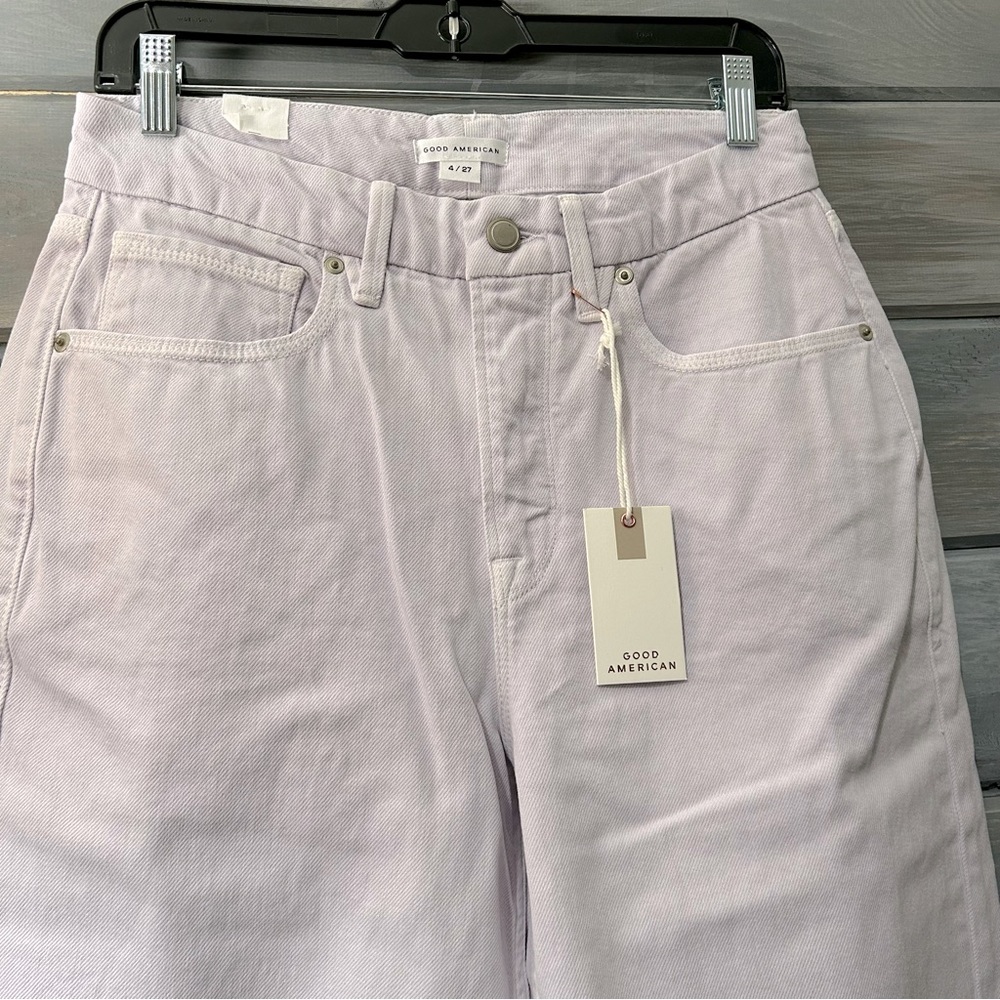 Free Top - Lilac Wide leg Good american jeans size 4/27”